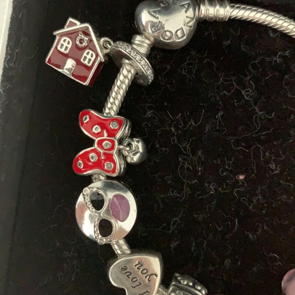 Pandora bracelet silver with 11 charms - Picture 5 of 6